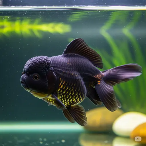 Black Oranda Lion Head