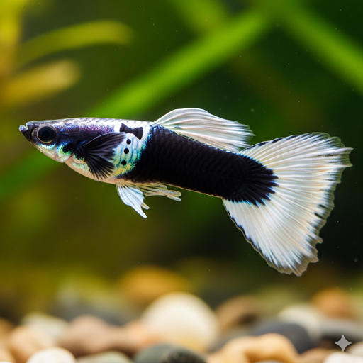 Tuxedo guppy